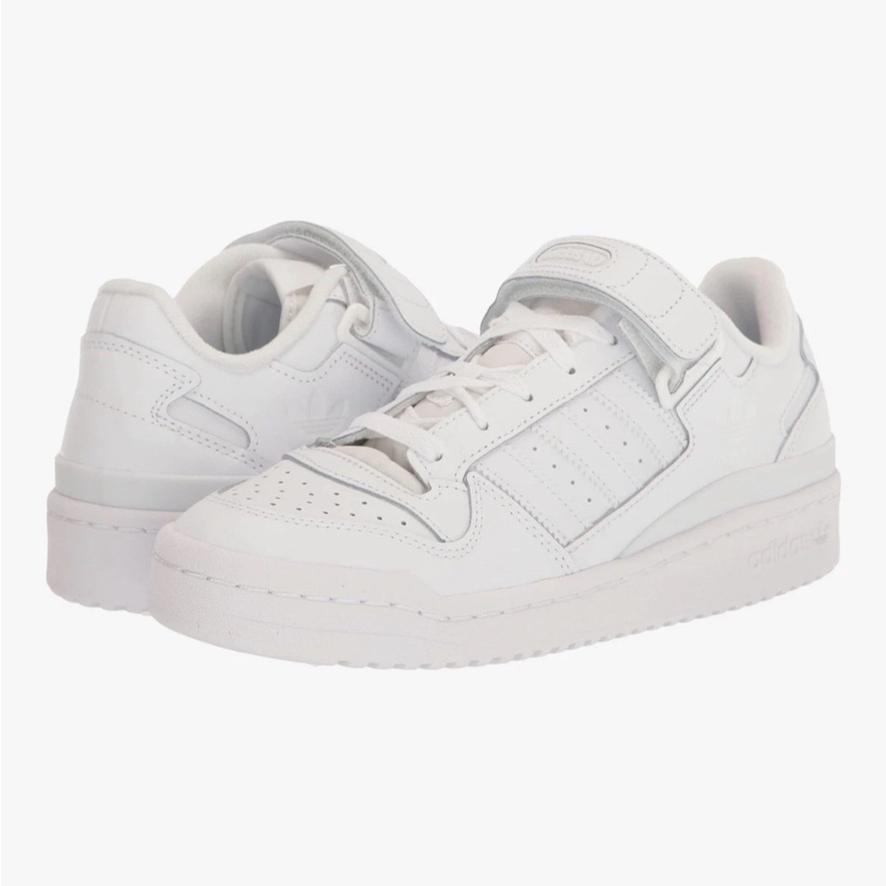 Adidas White Classic Low-Top Forum Sneakers FZ6463 Womens 10 NWT